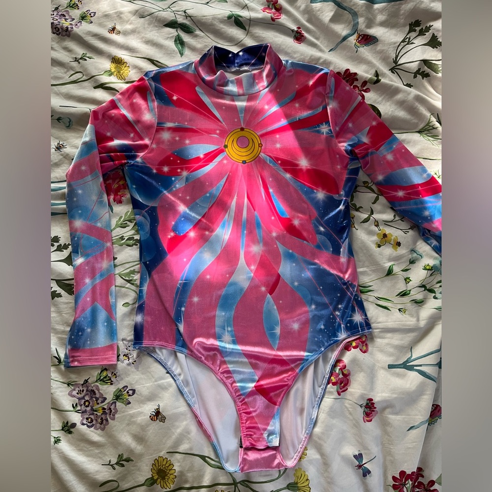 NWT Sailor Moon Ribbon Transformation Velvet Bodysuit BlackMilk